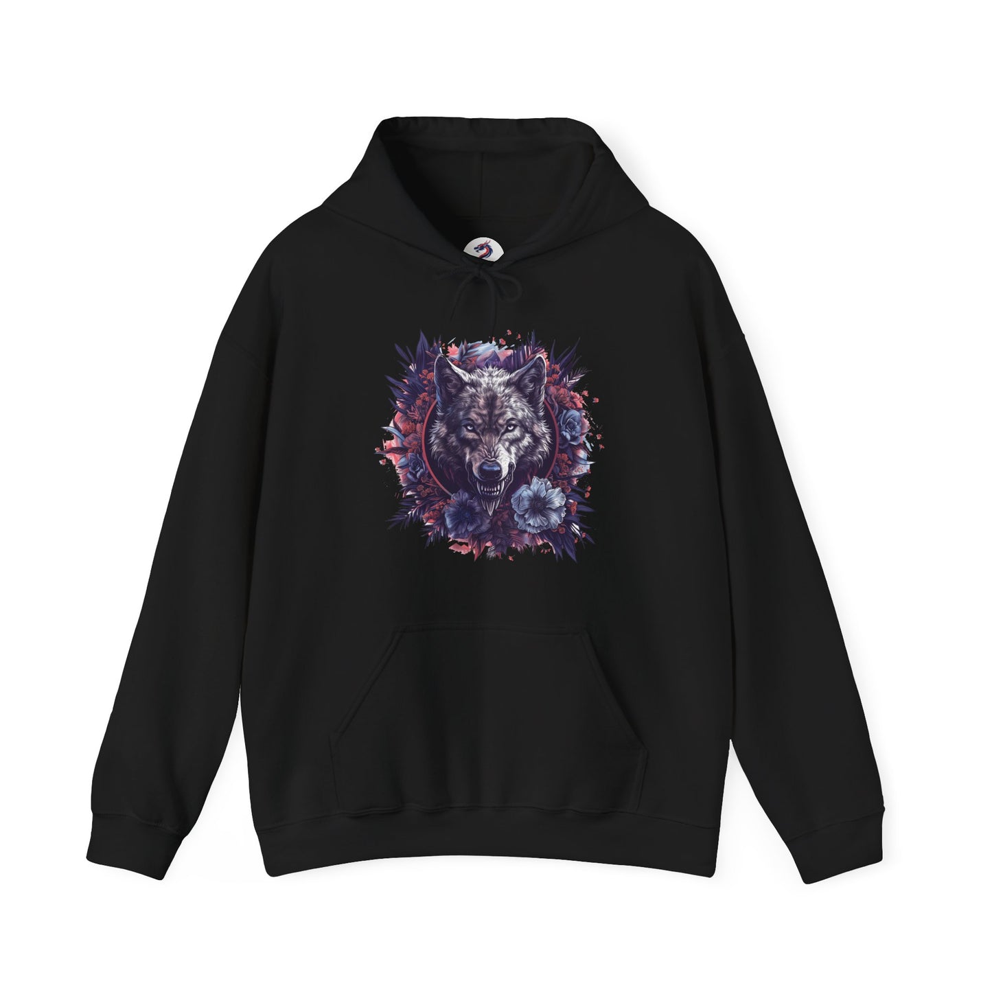 Gothic Dark Wolf hoodie black