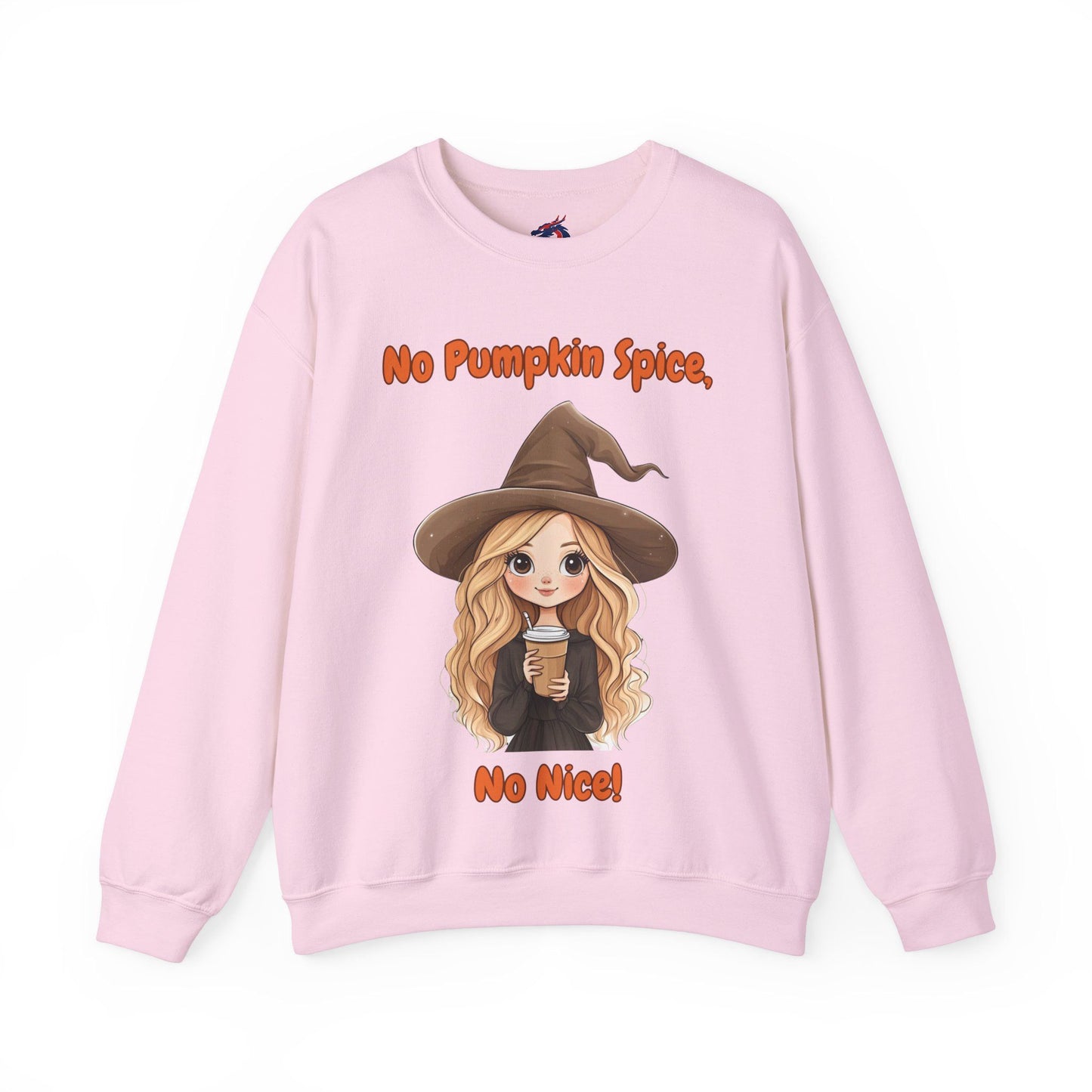 Cute No Pumpkin Spice, No Nice sweatshirt light pink