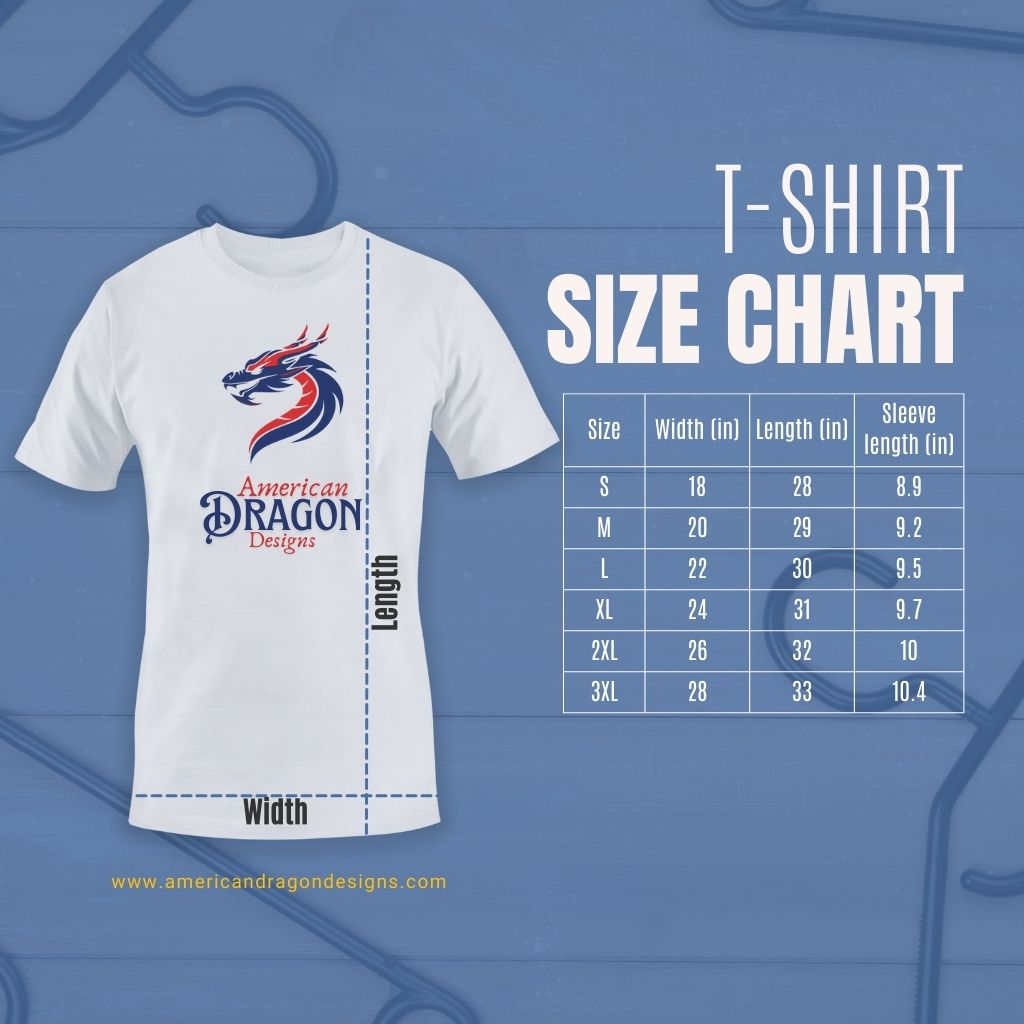 T-shirt sizing chart